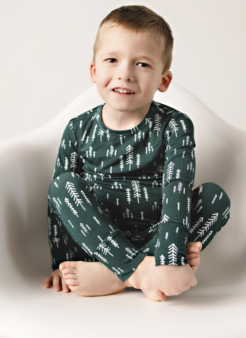 Kids Bamboo Pajamas Trees