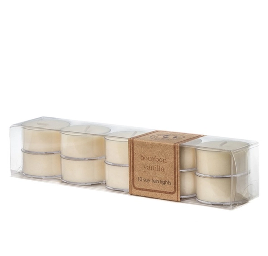 Tea Lights 10pk - Bourbon Vanilla