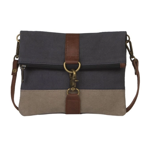 Finley Canvas Fold-Over Crossbody Bag