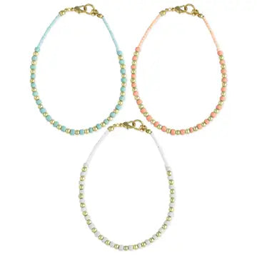 Anklet - Soft Sophistication Gold & Pastel