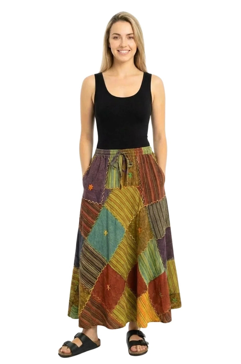 Rustika Patchwork Skirt