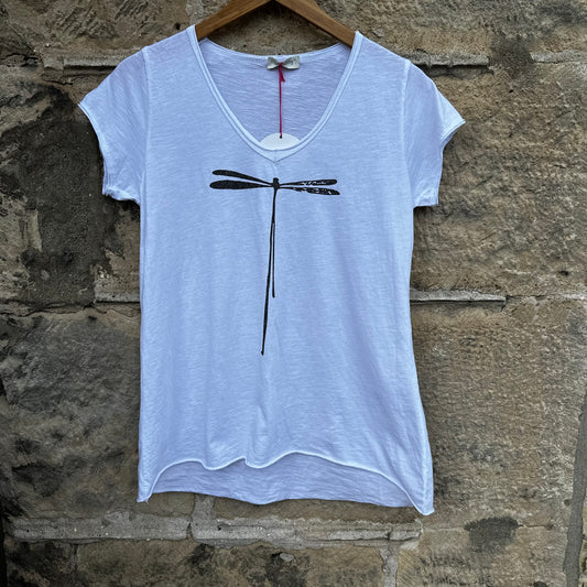 Dragonfly Tee - White