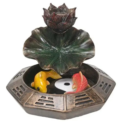 Ying Yang Koi Backflow Incense Burner