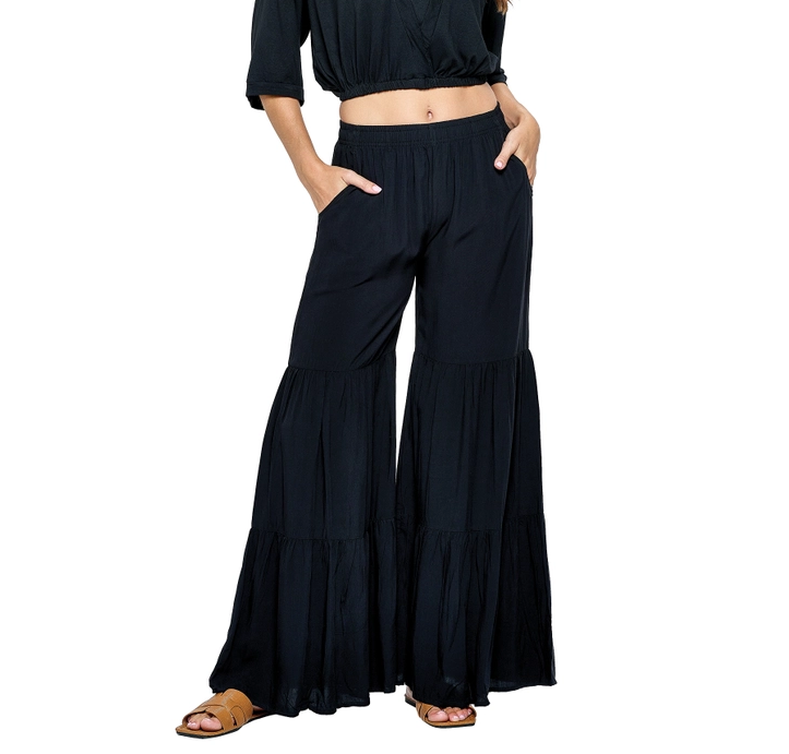 Bell Bottom Tiered Pants