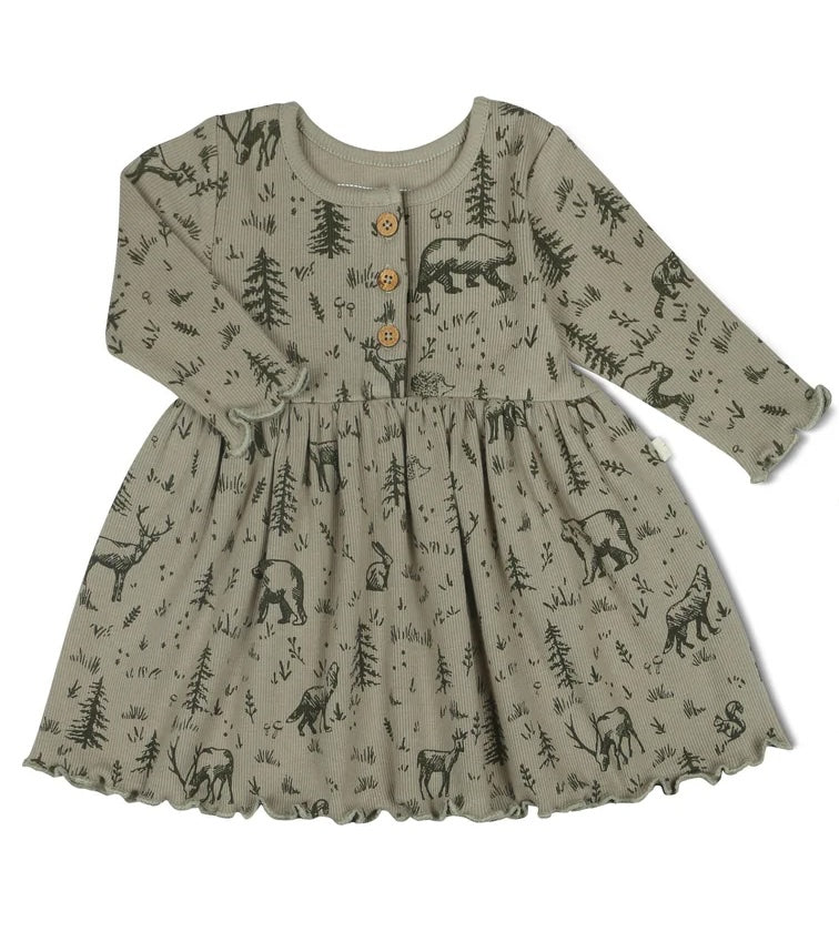 Girls Forest Folk Organic Dress