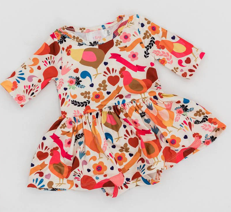 Little Red Hen Bodysuit Dress