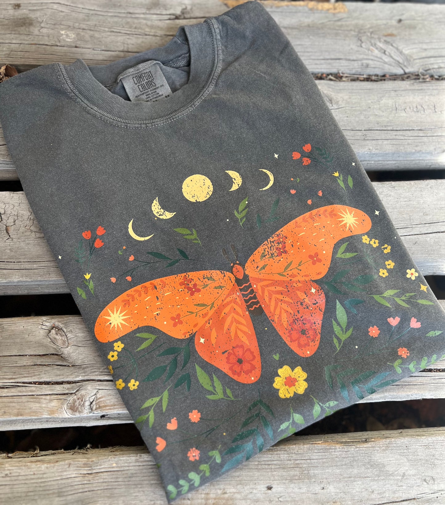 Moth Moon Phases T-Shirt