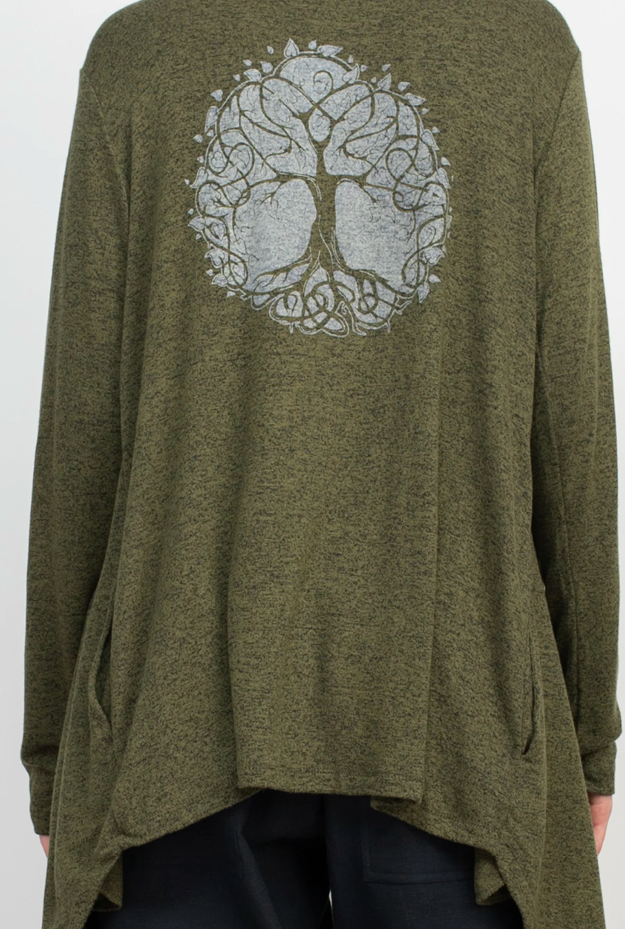 Boho Tree Waterfall Soft Cardigan