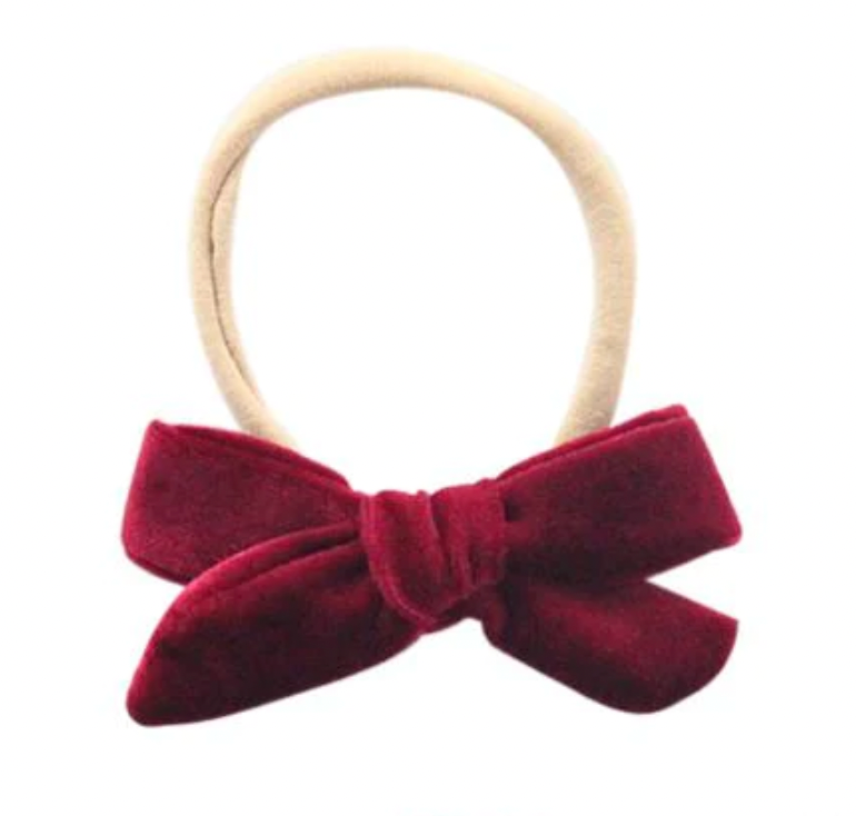 Velvet Bow Headband