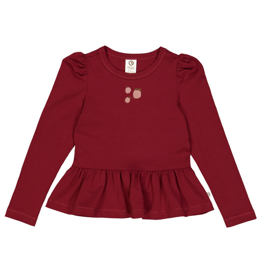 Girls Apple Print Top