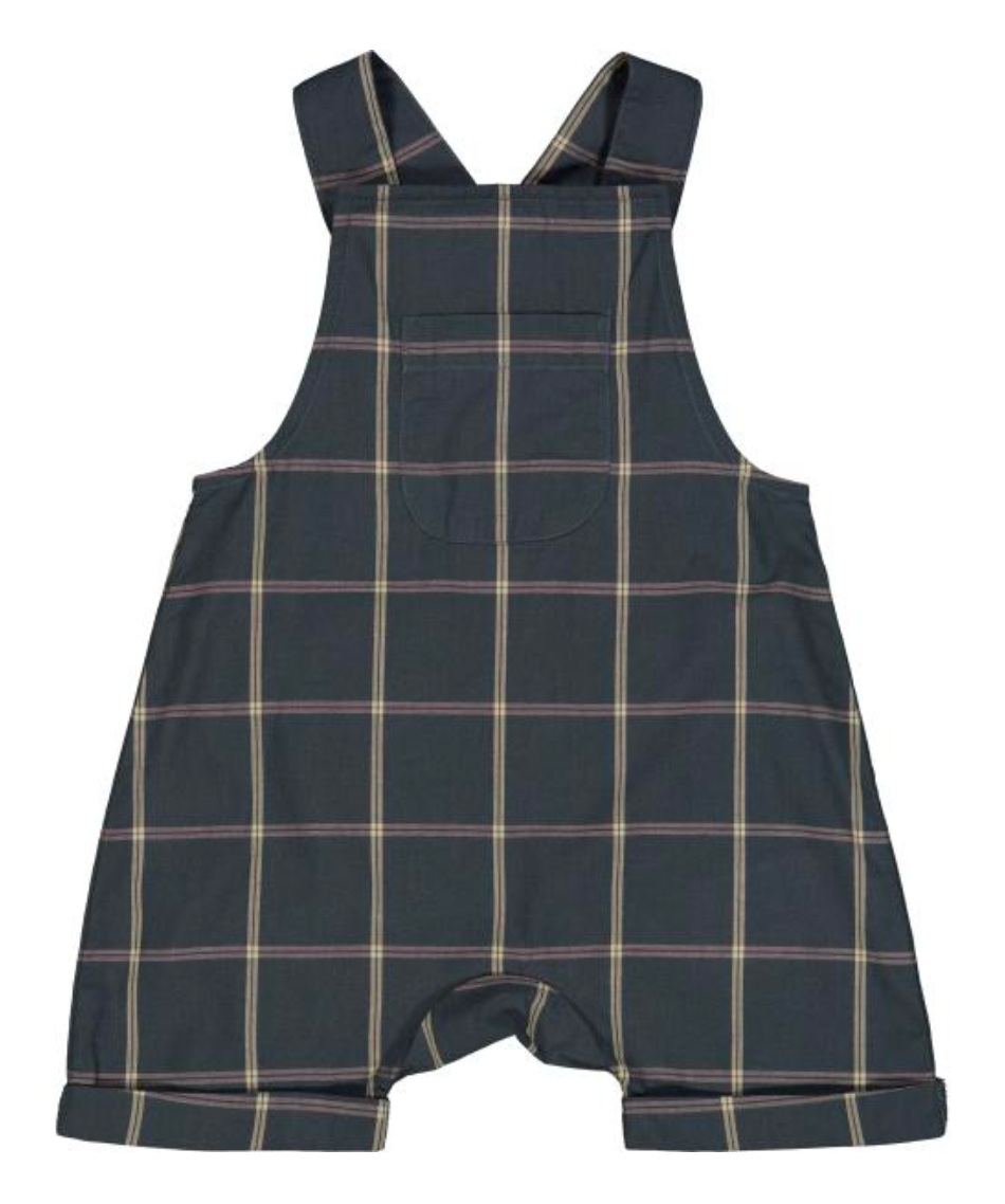 Baby Check Shortie Overalls