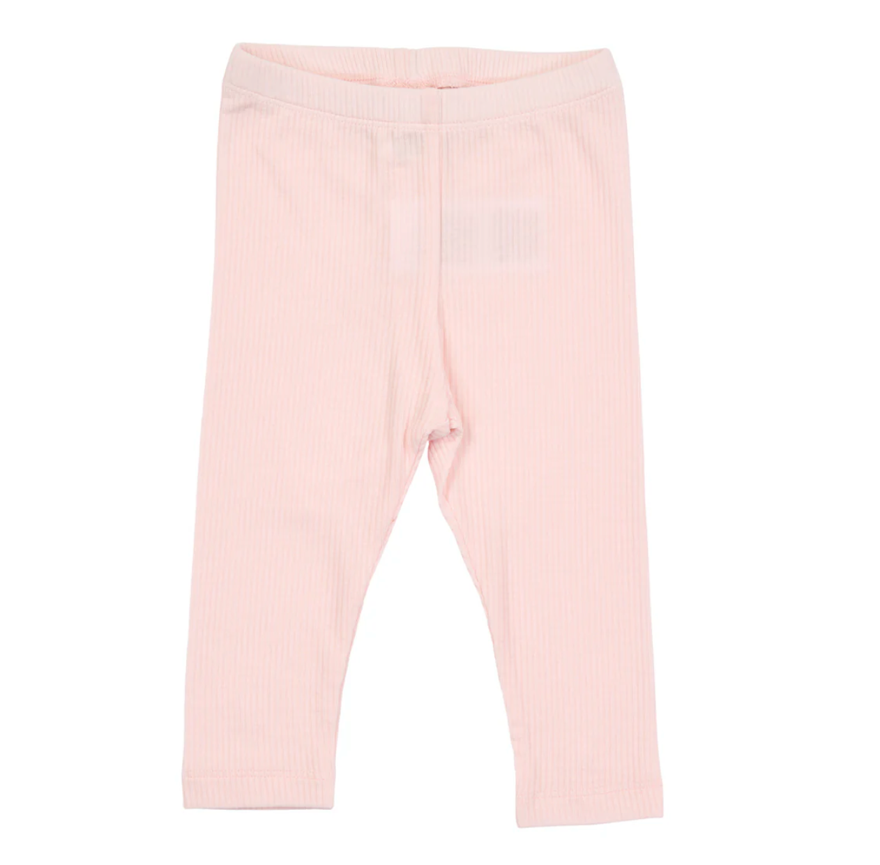 Baby Mellow Pink Ribbed Leggings