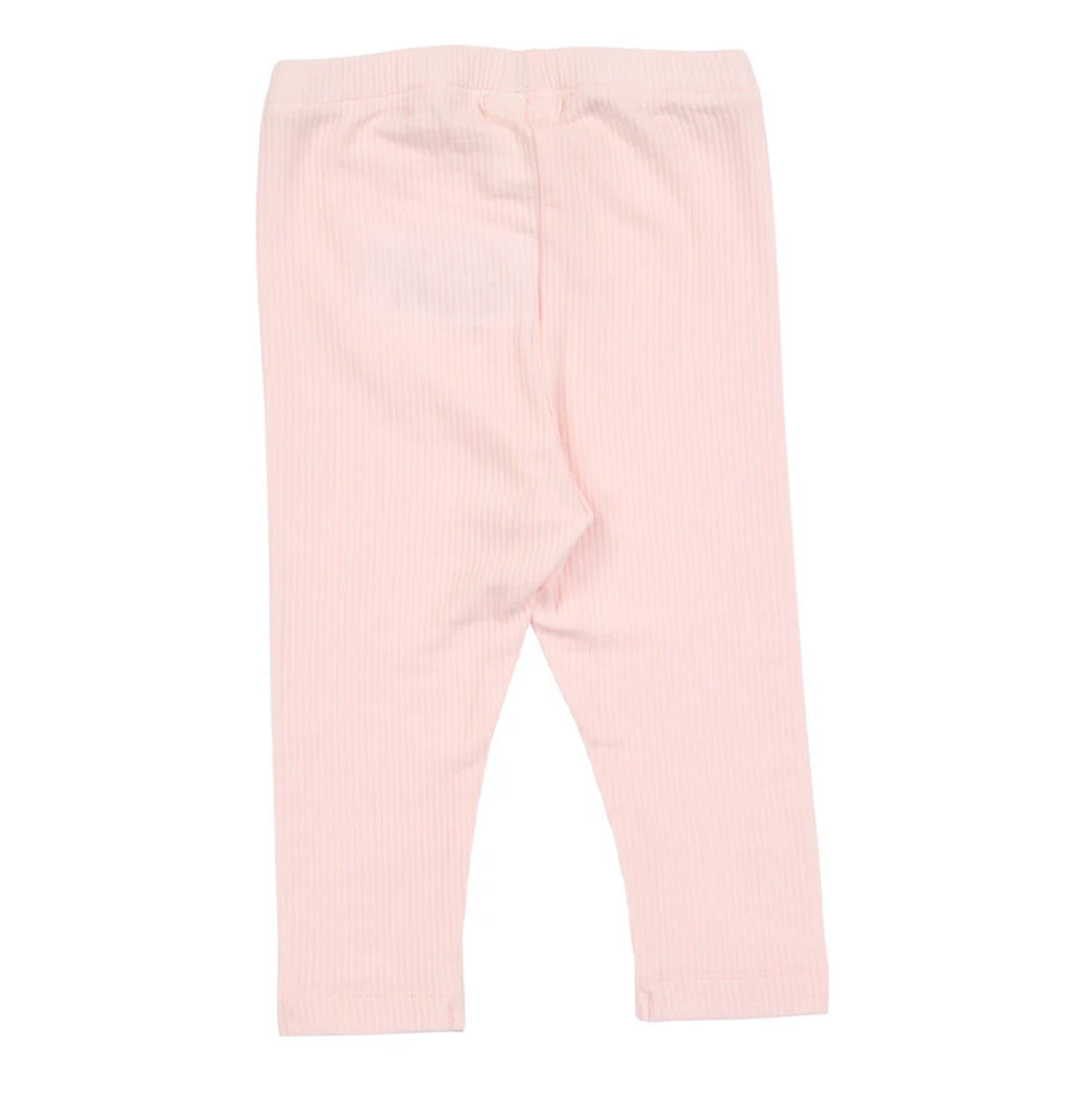 Baby Mellow Pink Ribbed Leggings