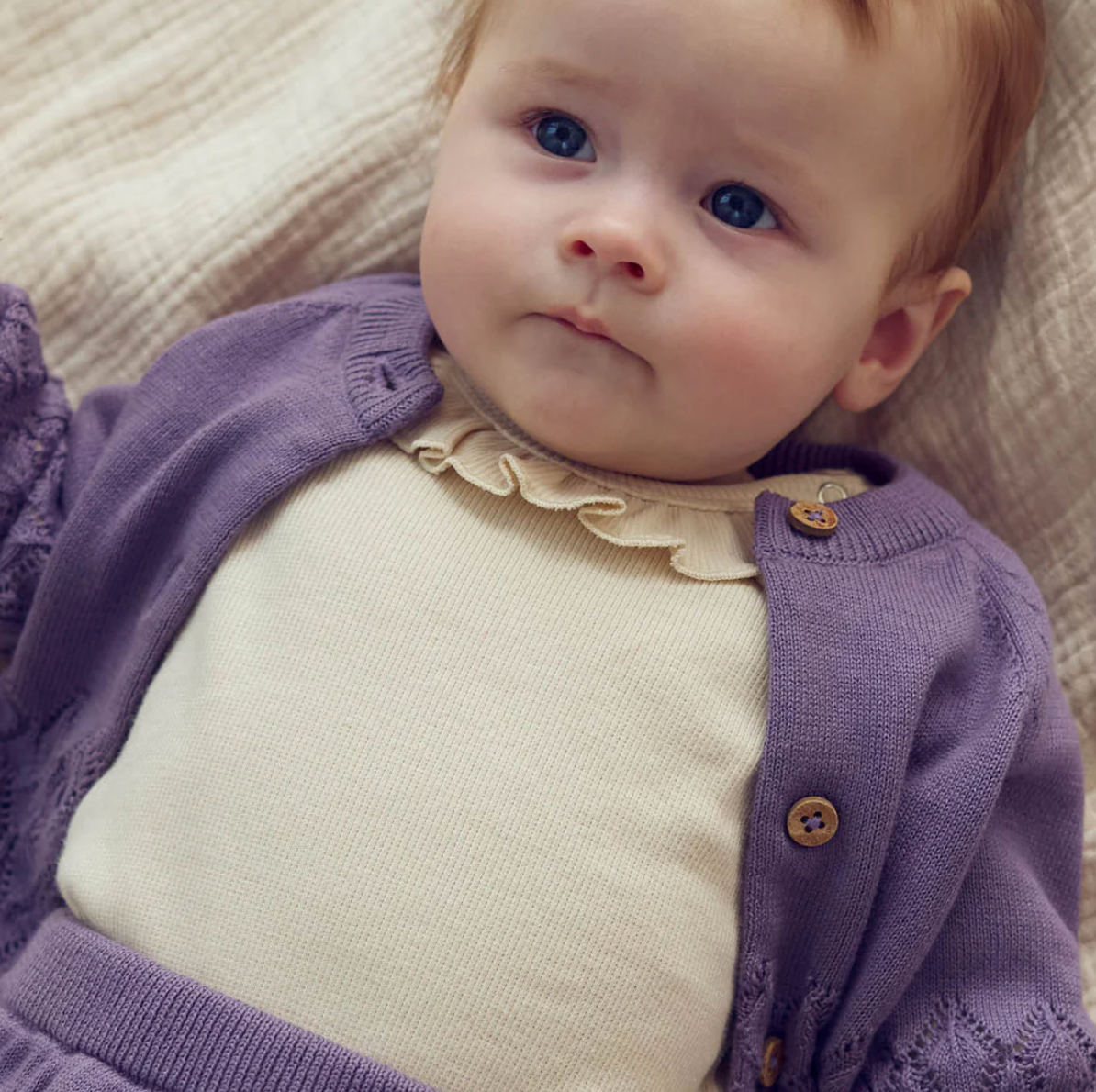 Baby Cozie Me Frill Collar Onesie