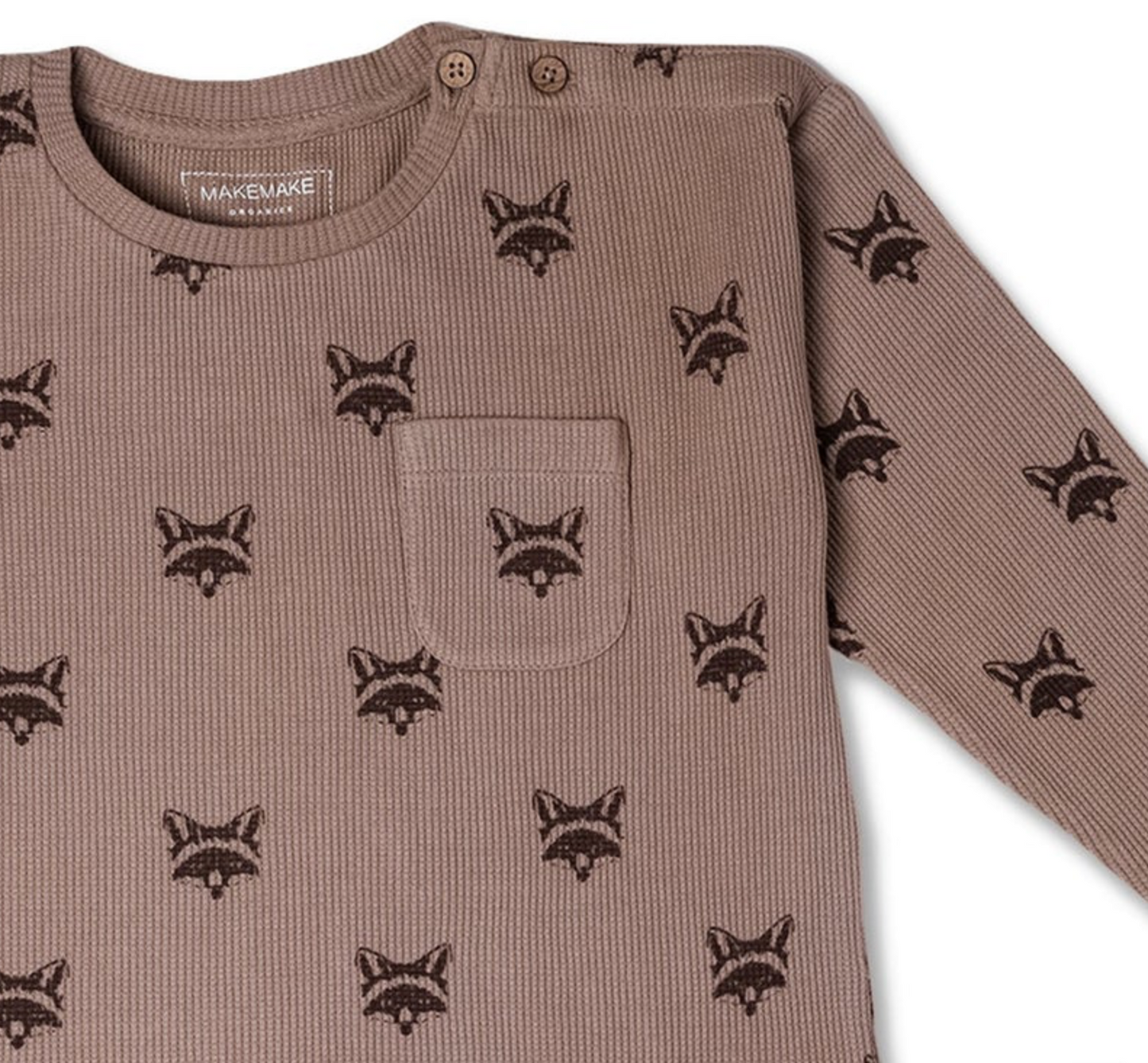 Kids Organic Raccoon Long Sleeve Tee