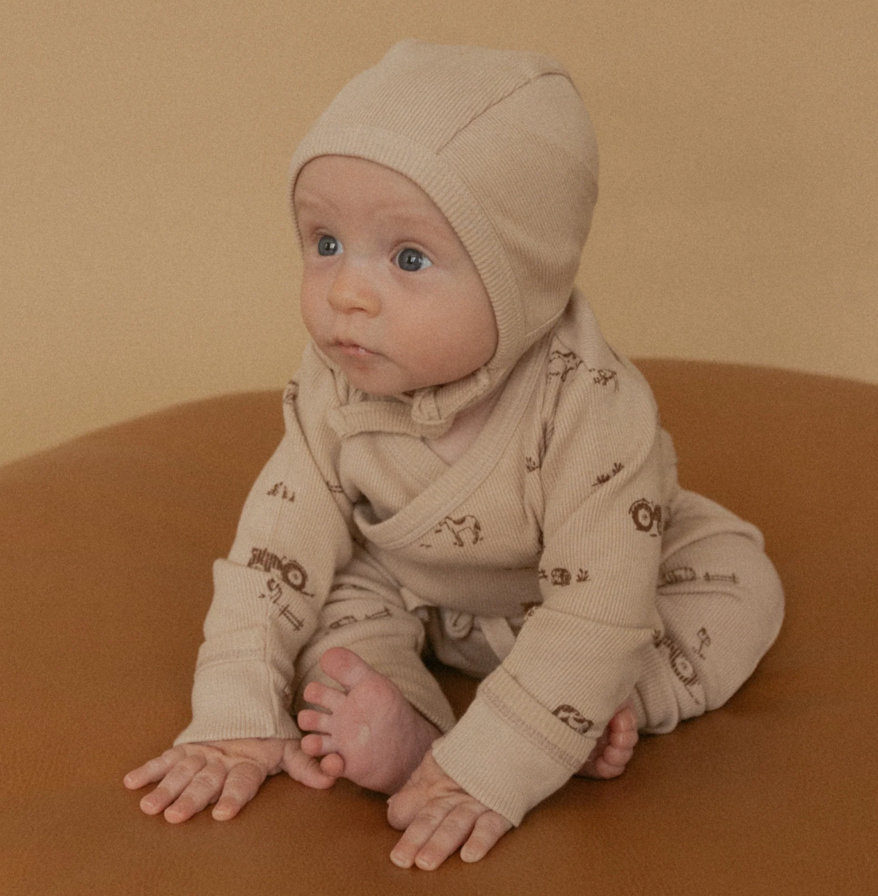 Organic Baby Tie Hat