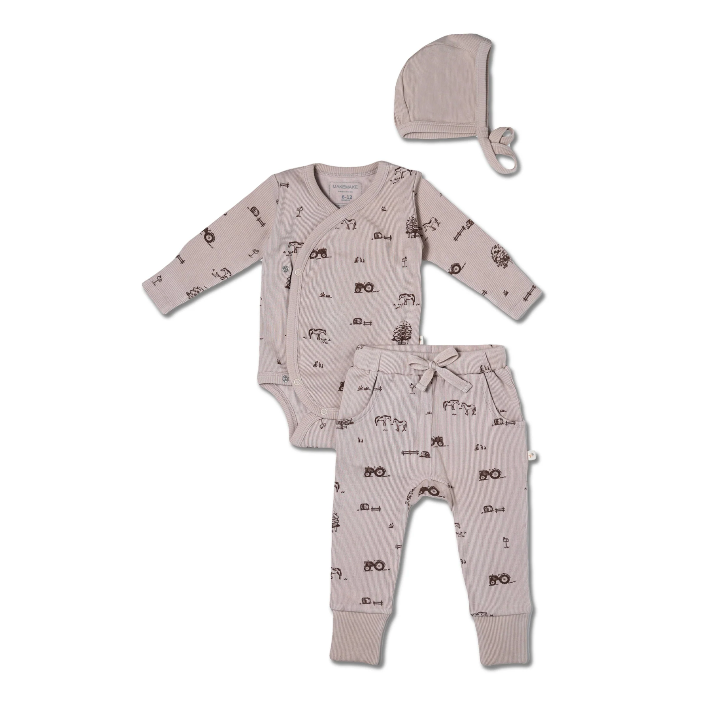 Organic Baby Tie Hat