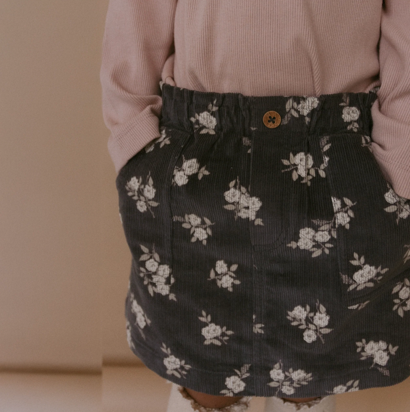 Girls Organic Corduroy Skirt