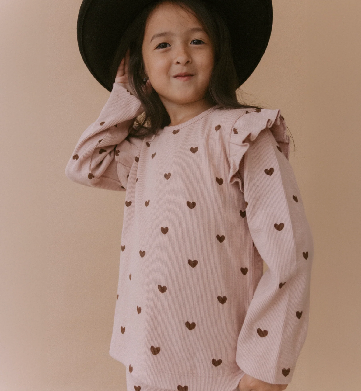 Baby Organic Ruffle Long Sleeve Top
