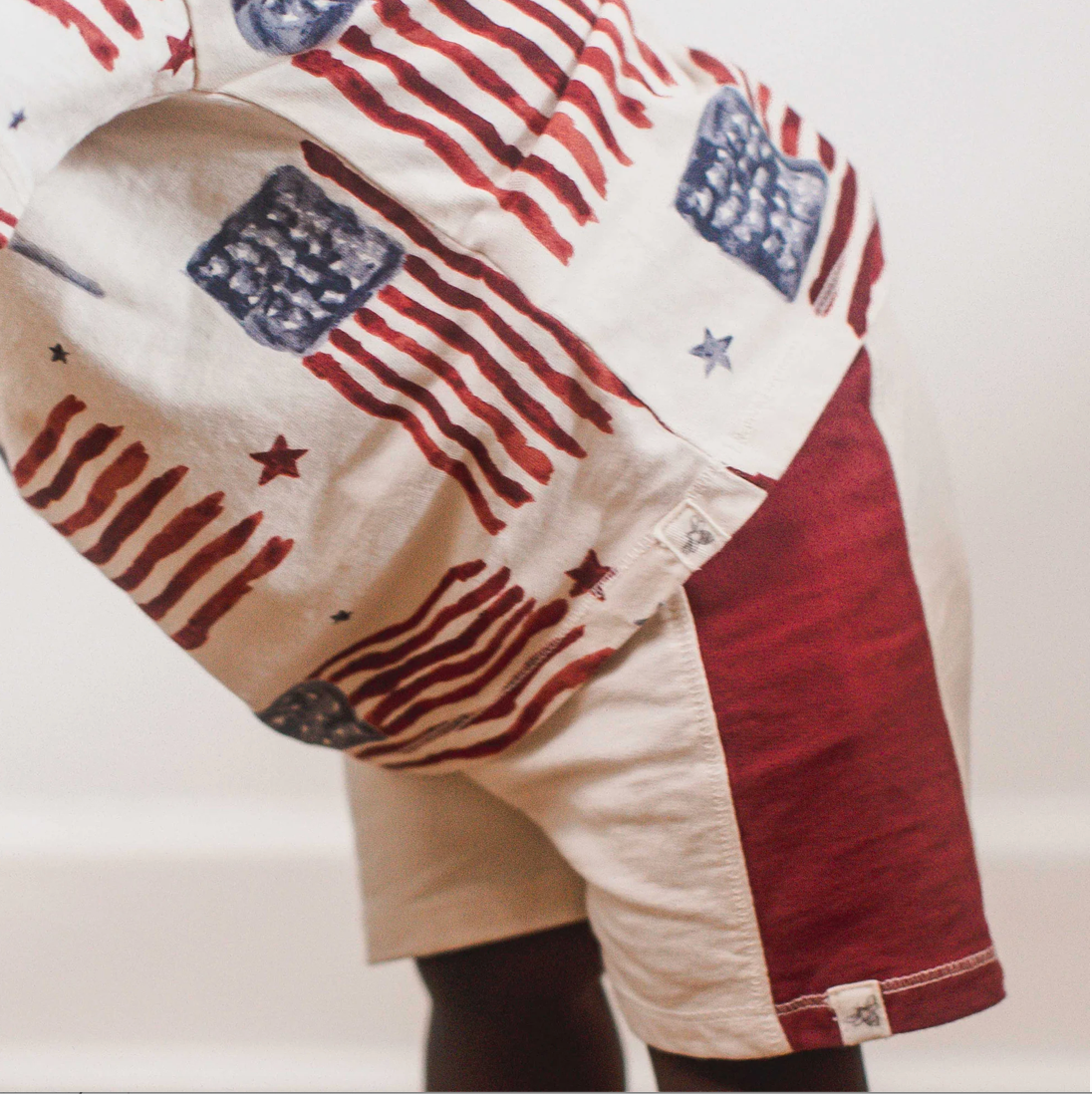 Baby American Flag Tee + Shorts Set