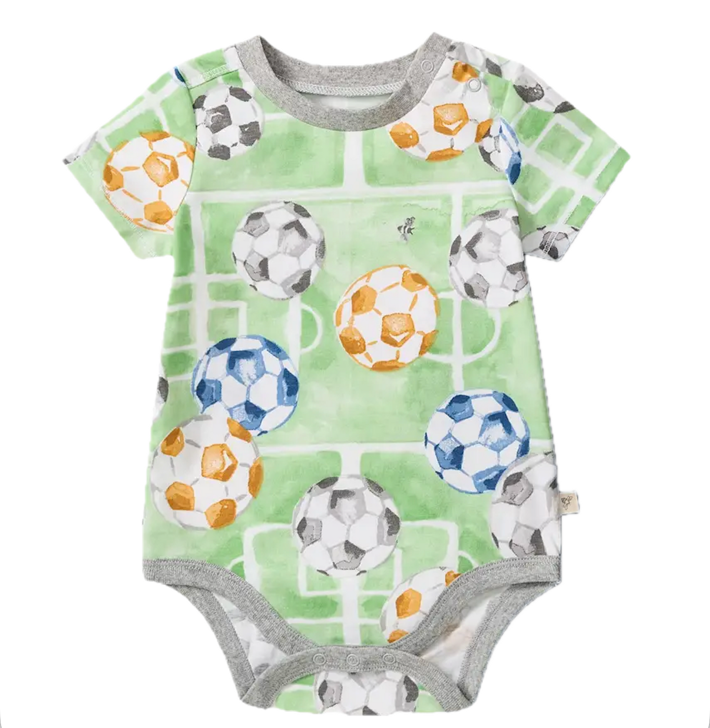 Soccer Field Organic Onesie