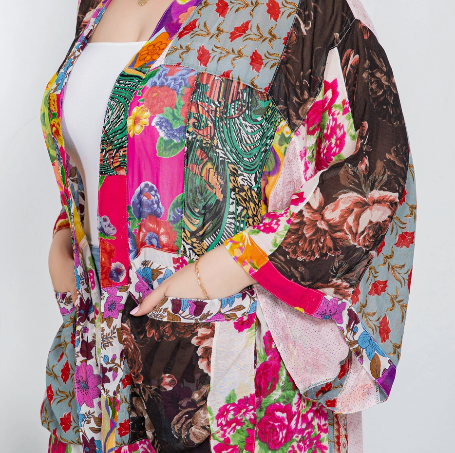 Mix N' Match Patchwork Kimono