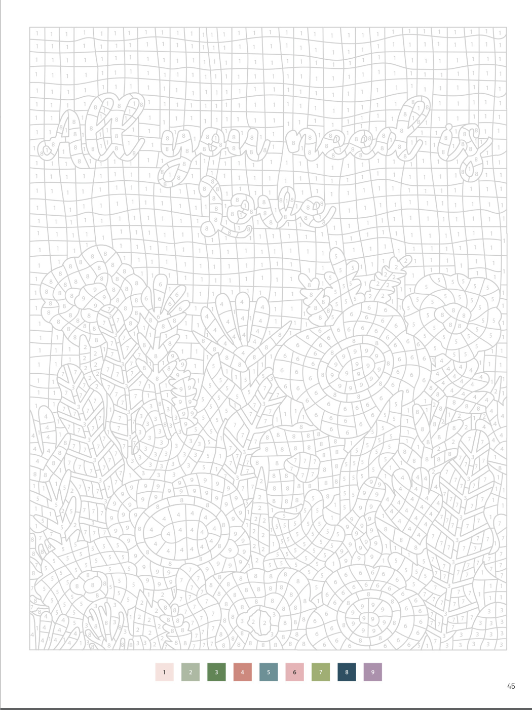 Color By Numbers Flowers & Bouquets