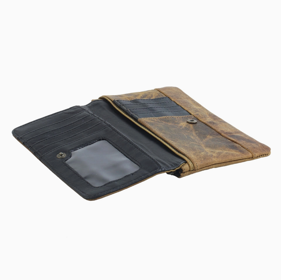 Oak Fire Leather Wallet