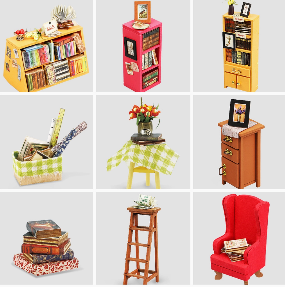 DIY Miniature House Kit: Sam’s Study