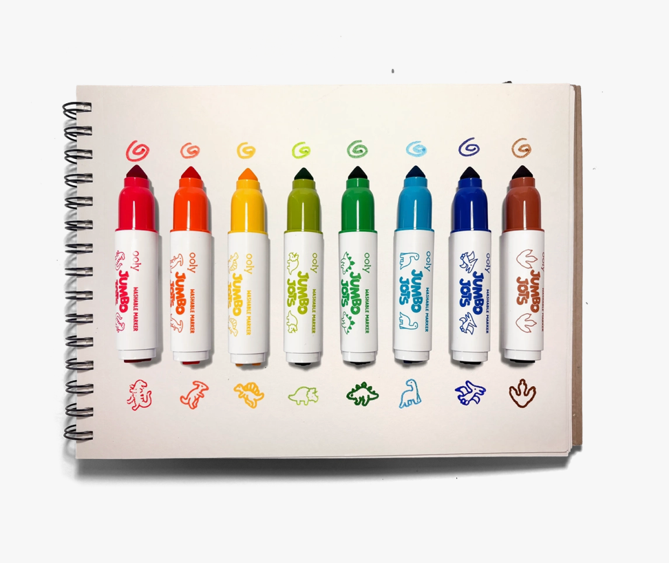 Jumbo Jots Dual Tip Dinosaur Stamp Markers