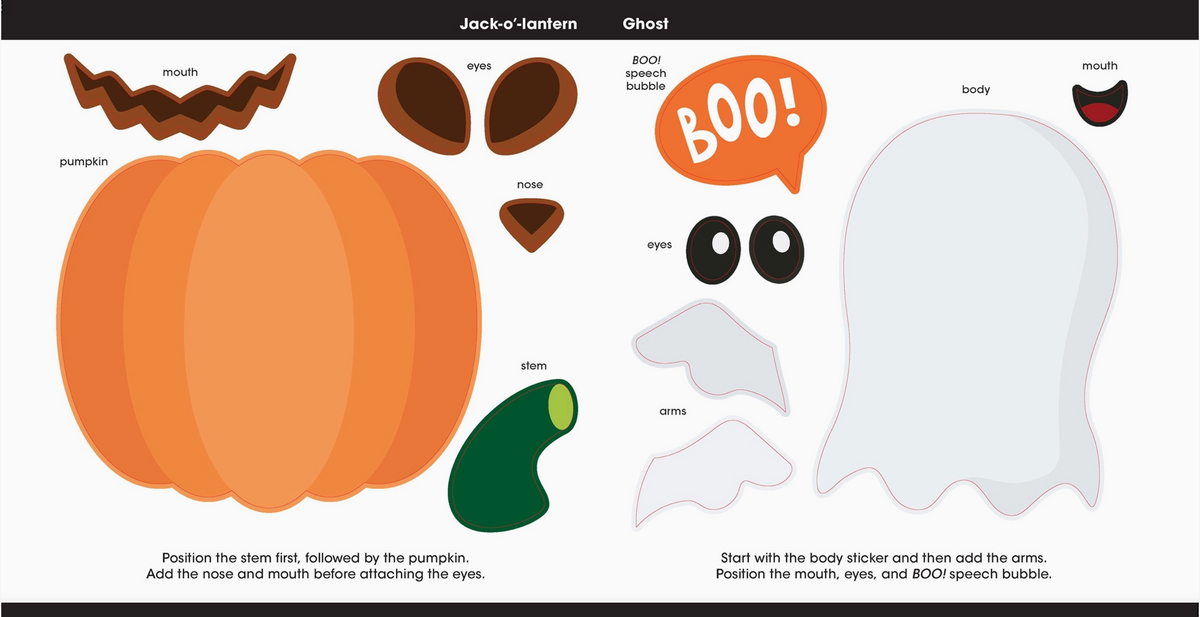 Happy Halloween: First Sticker Art Book