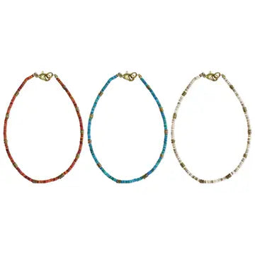 Anklet - Sequin Heishi Festival