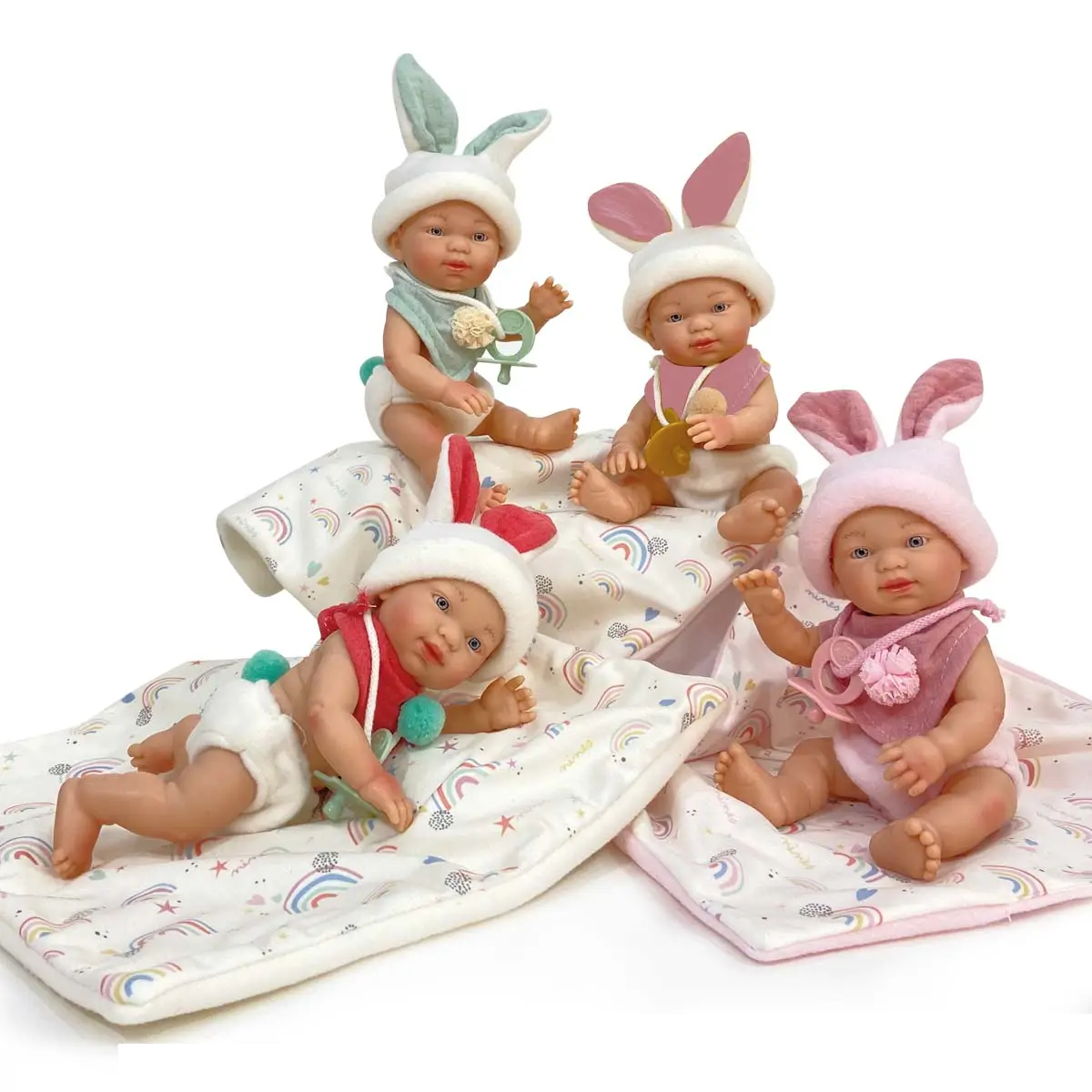 Baby Doll w/ Bunny Ear Hat