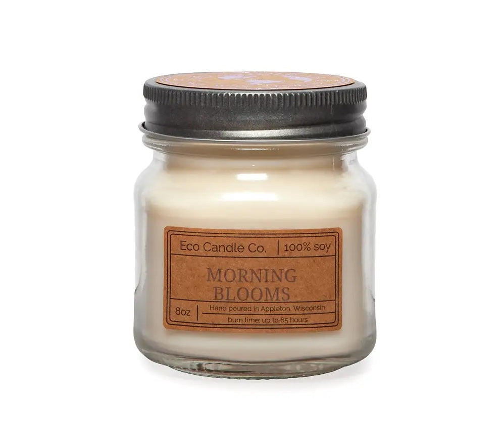 Morning Blooms Mason Candle
