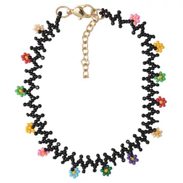 Anklet - Festival Bouquet Beaded Flower