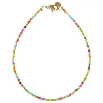 Anklet - Tropical Tones Seed Bead