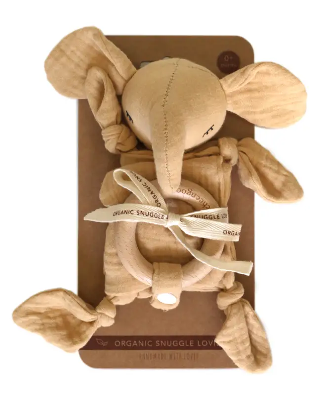 Organic Elephant Lovie Blanket