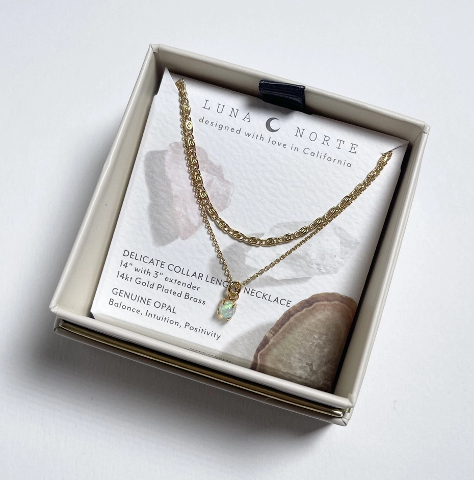 Nova Layered Opal Collar Necklace