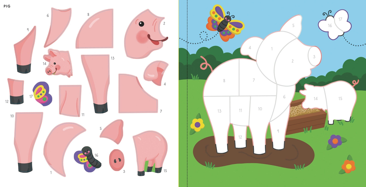 First Color Sticker Farm Animals