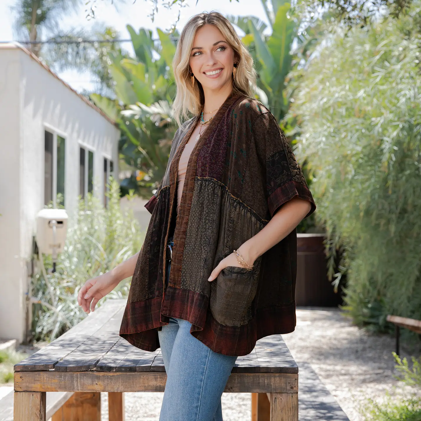 Mix N' Match Patchwork Kimono