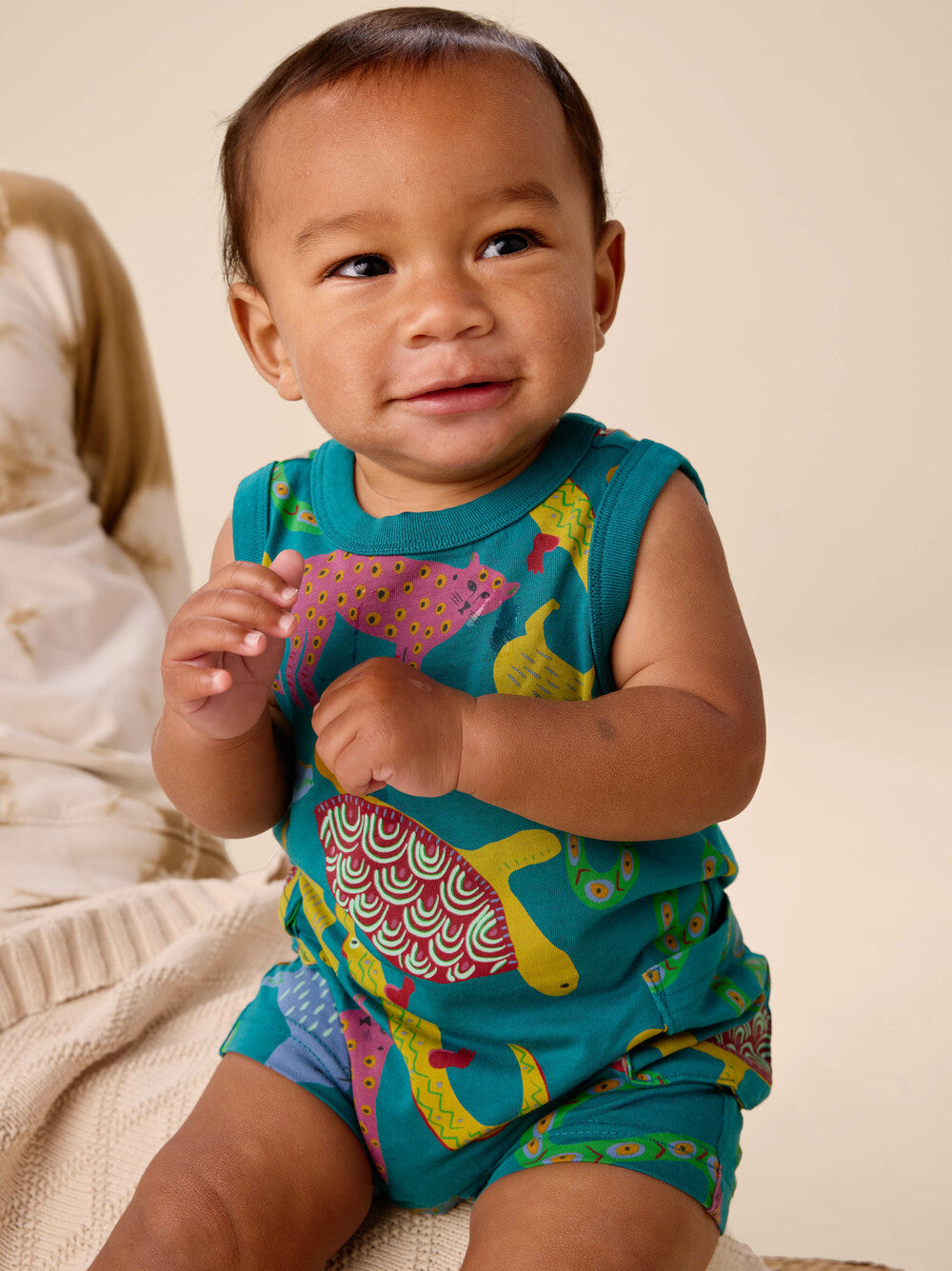 Baby Brazilian Folk Animals Tank Romper