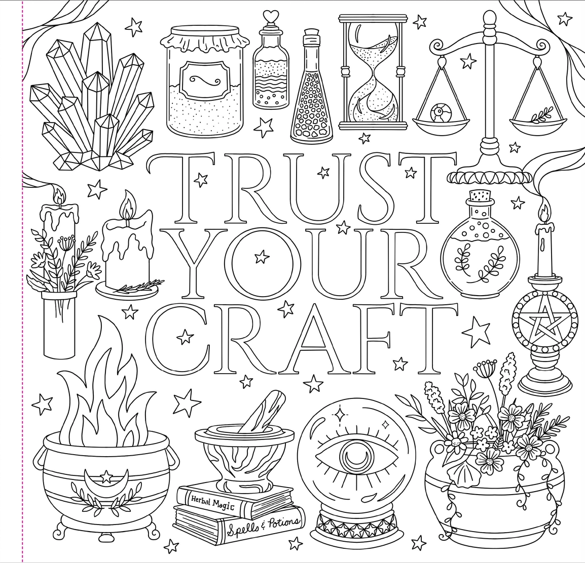 Witchcraft & Wonder Coloring Book