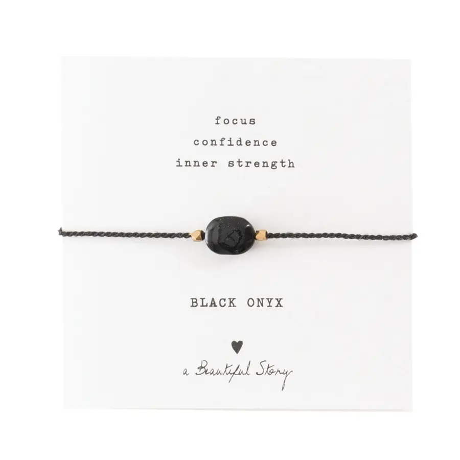 Black Onyx Gemstone Bracelet