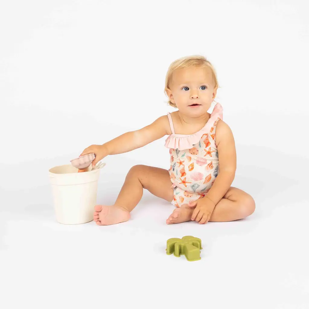 Baby Girl Sandy Seashells Swimsuit