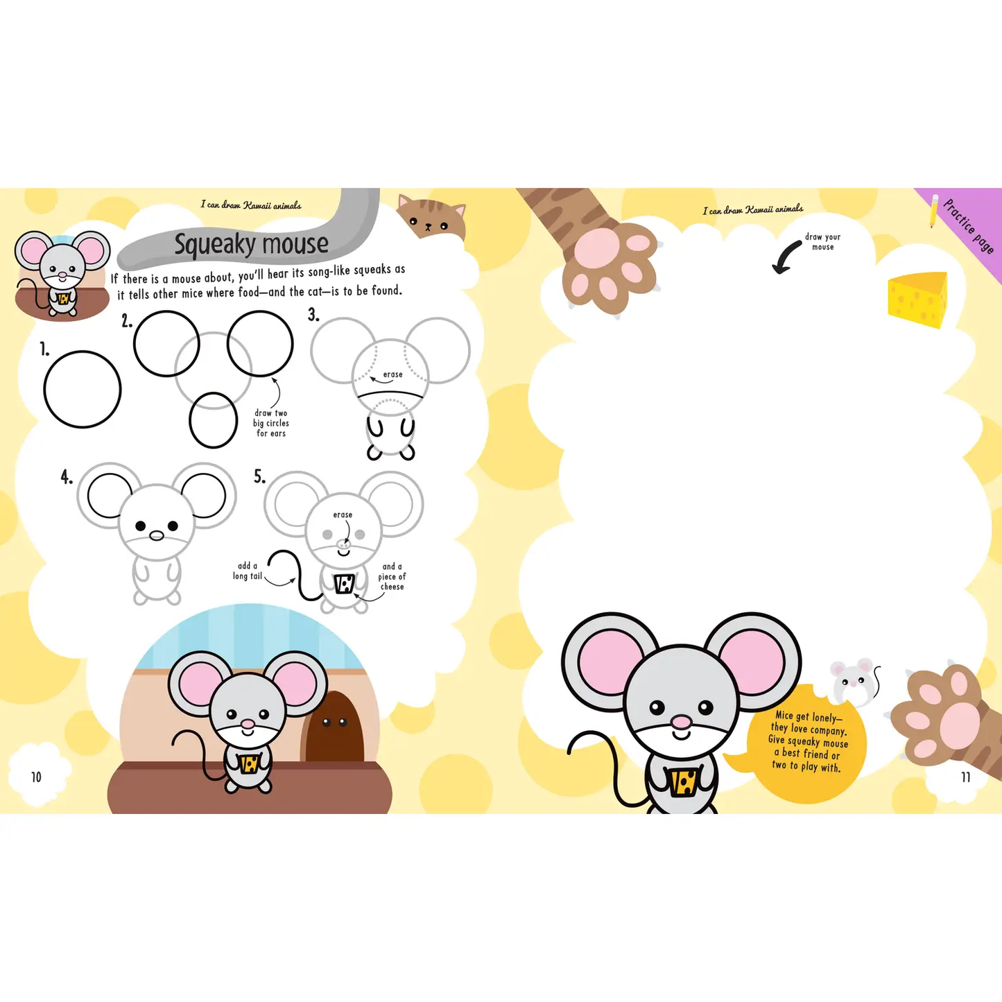 I Can Draw Kawaii Animals Book