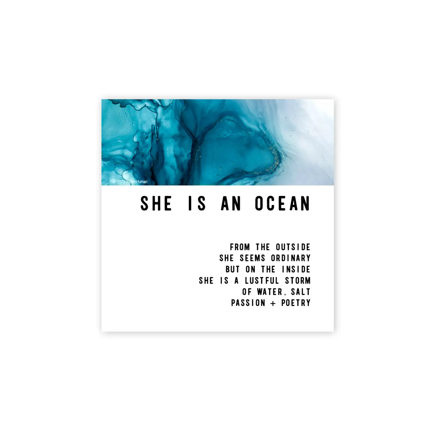 She Is An Ocean Magnet