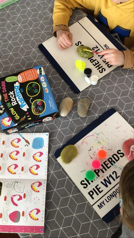 Glow in the Dark Rock Painting