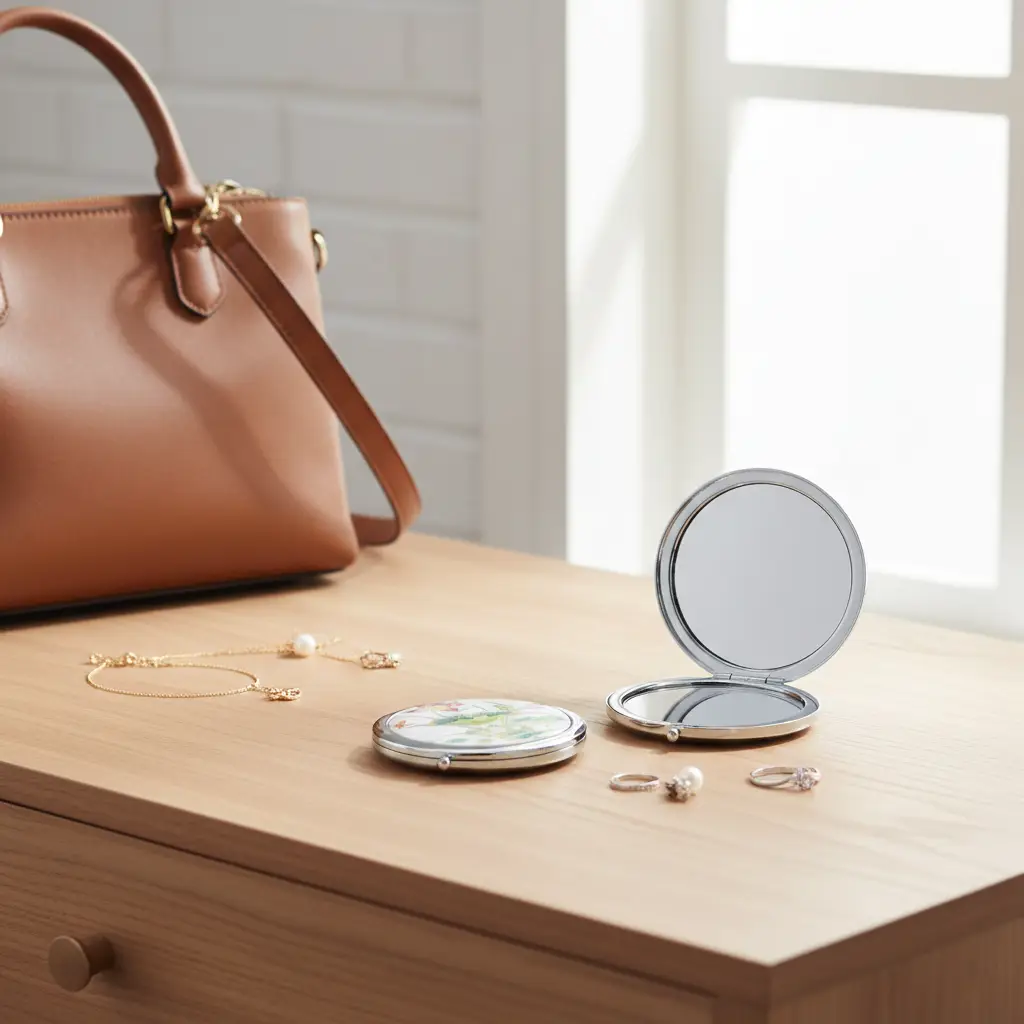 Porcelain Compact Mirror