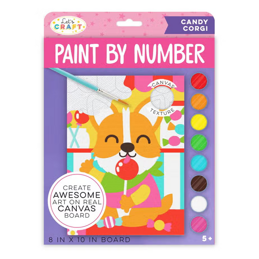 Paint By Numbers Candy Corgi