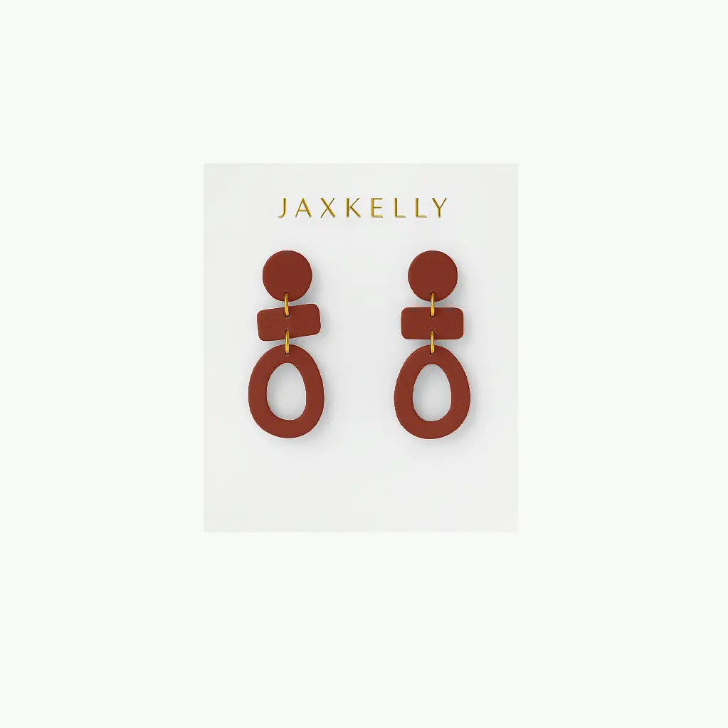 Three Tier Clay Earrings